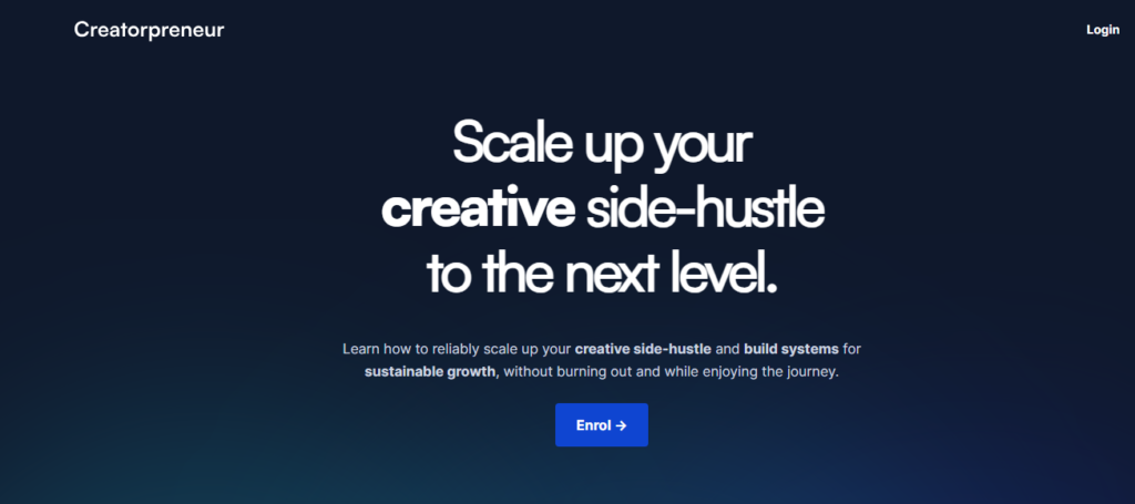 Create site hustle